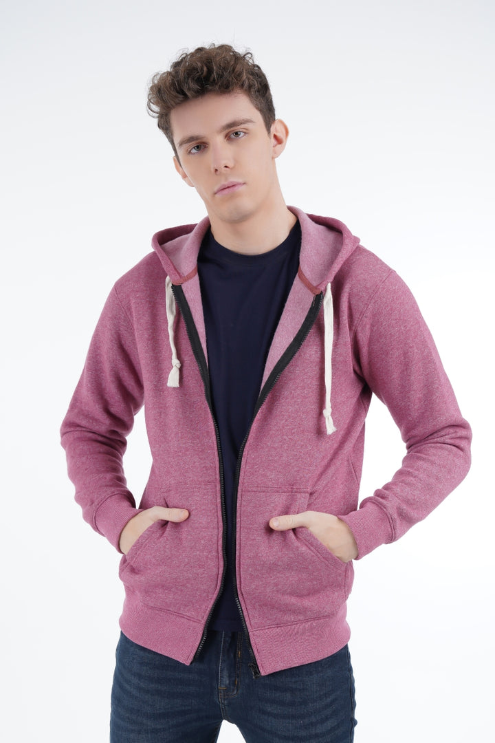 Pink Mélange Hoodie Equator