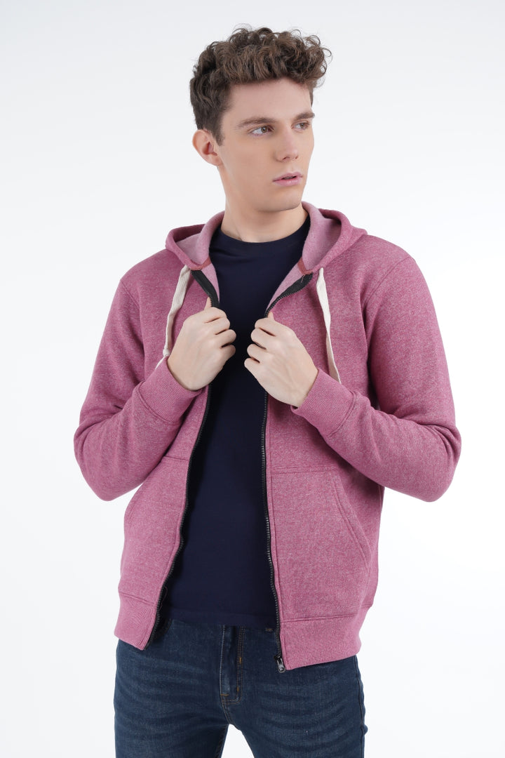 Pink Mélange Hoodie Equator