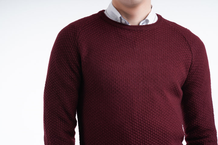 Maroon Knit Sweater Equator