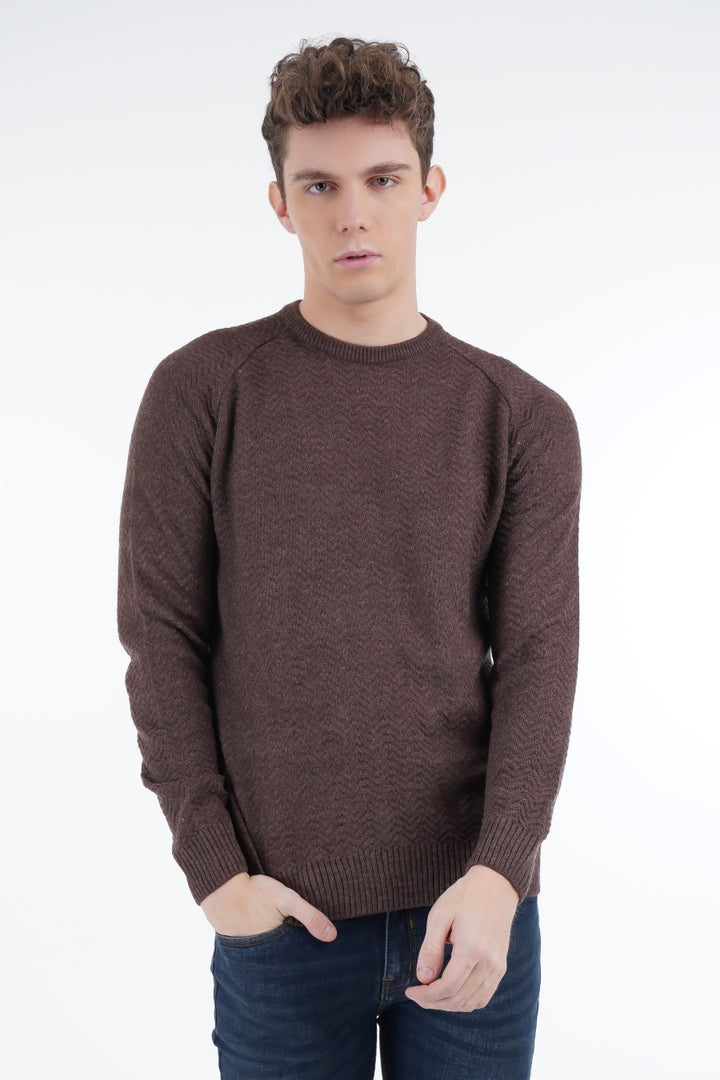 Chevron Wood Sweater Equator