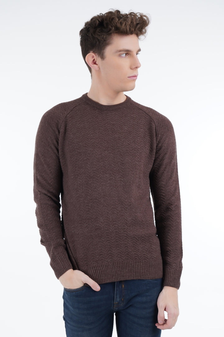 Chevron Wood Sweater Equator