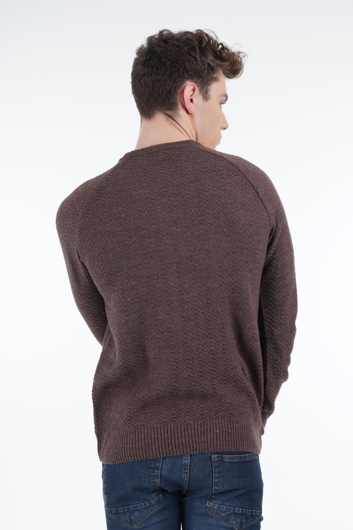 Chevron Wood Sweater Equator