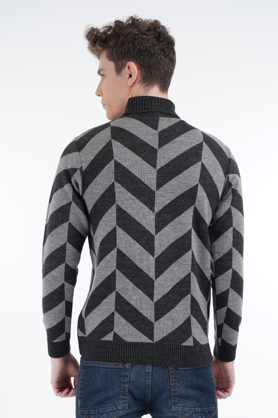Chevron Grey Sweater