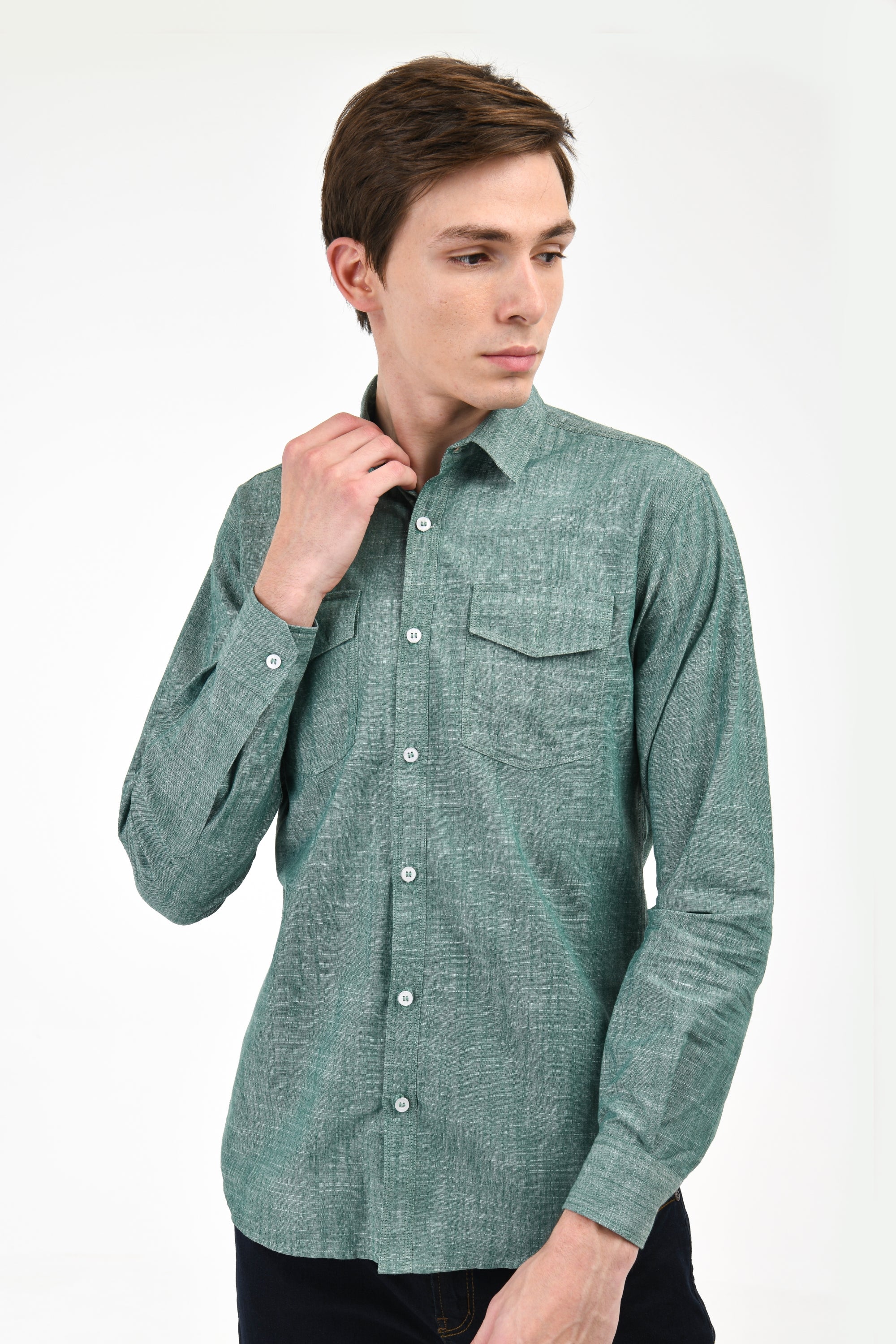 Green Melange Shirt