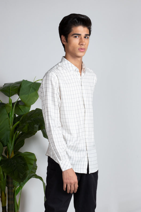 White Check Shirt Equator