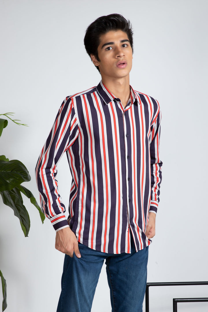 Red Striped Shirt Equator