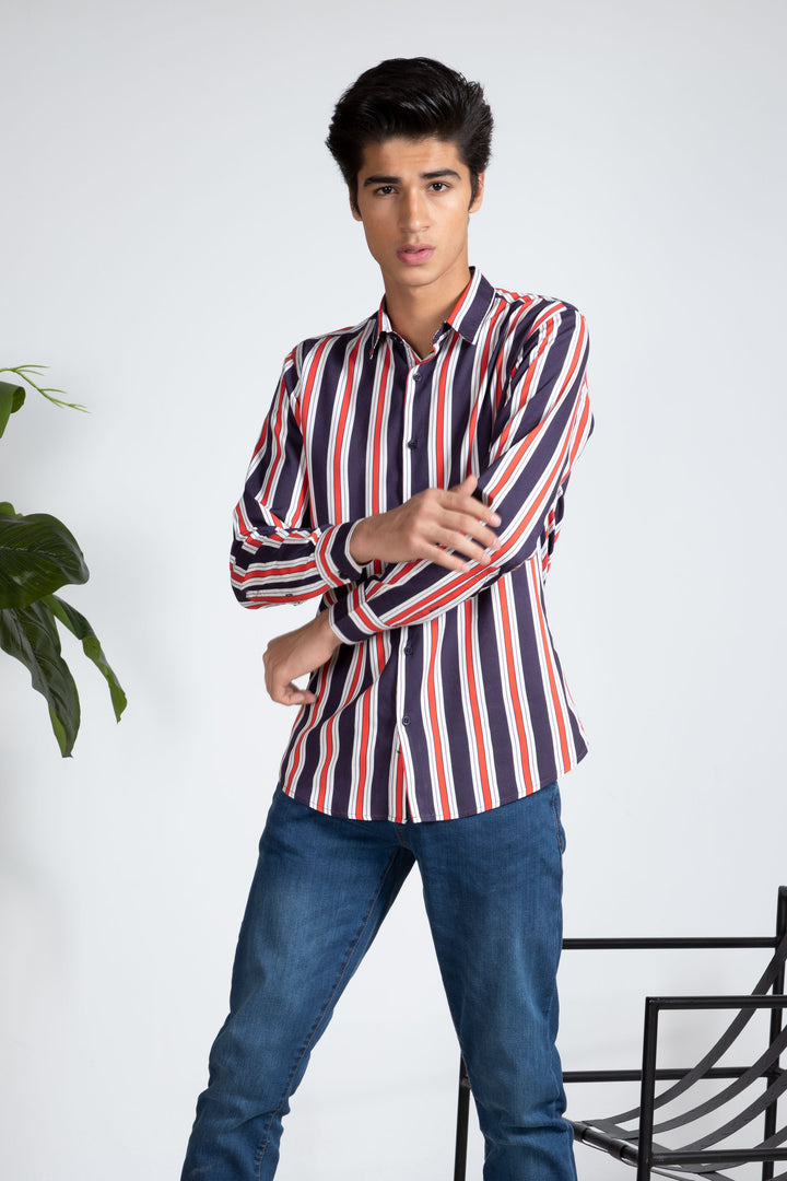 Red Striped Shirt Equator