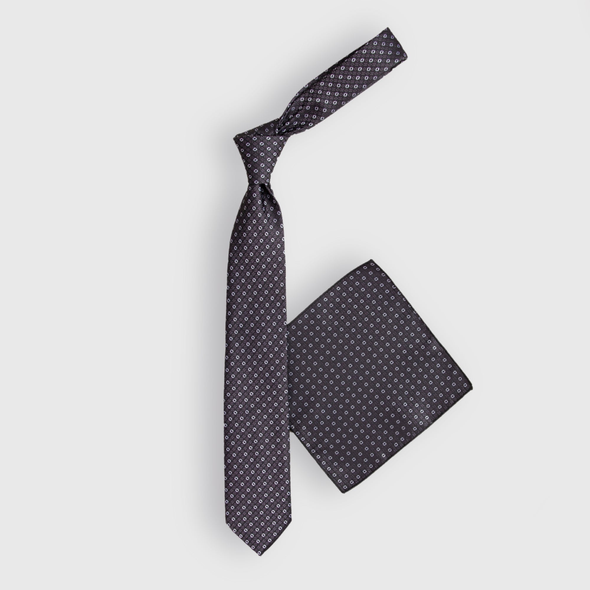 Grey Printed Tie