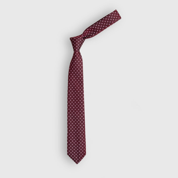 Maroon Printed Tie Equator