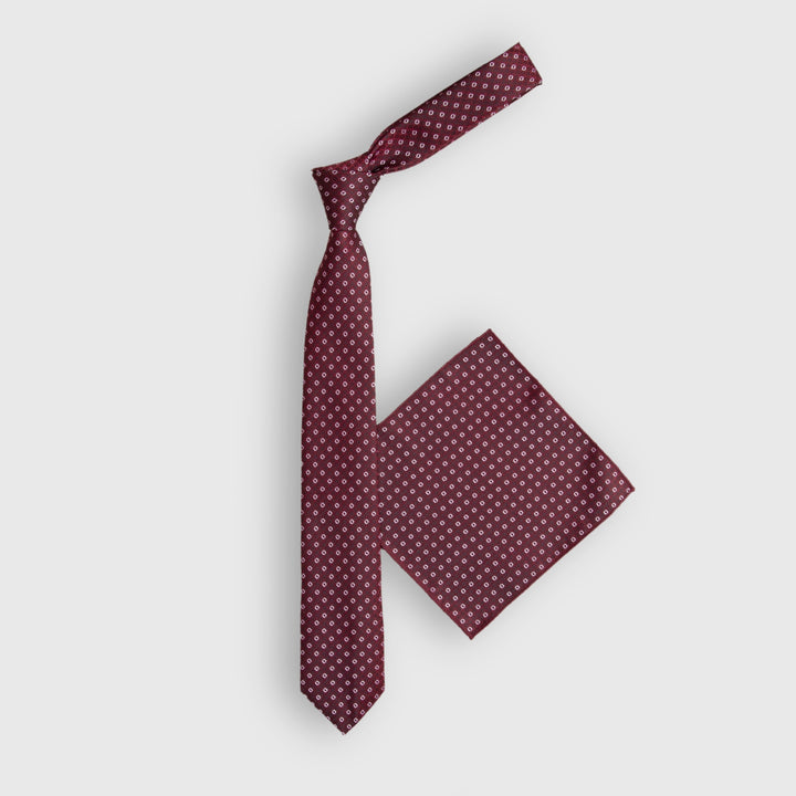 Maroon Printed Tie Equator