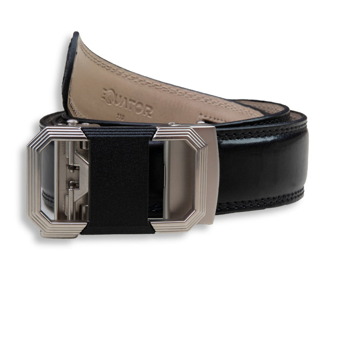 Black Leather Belt Equator