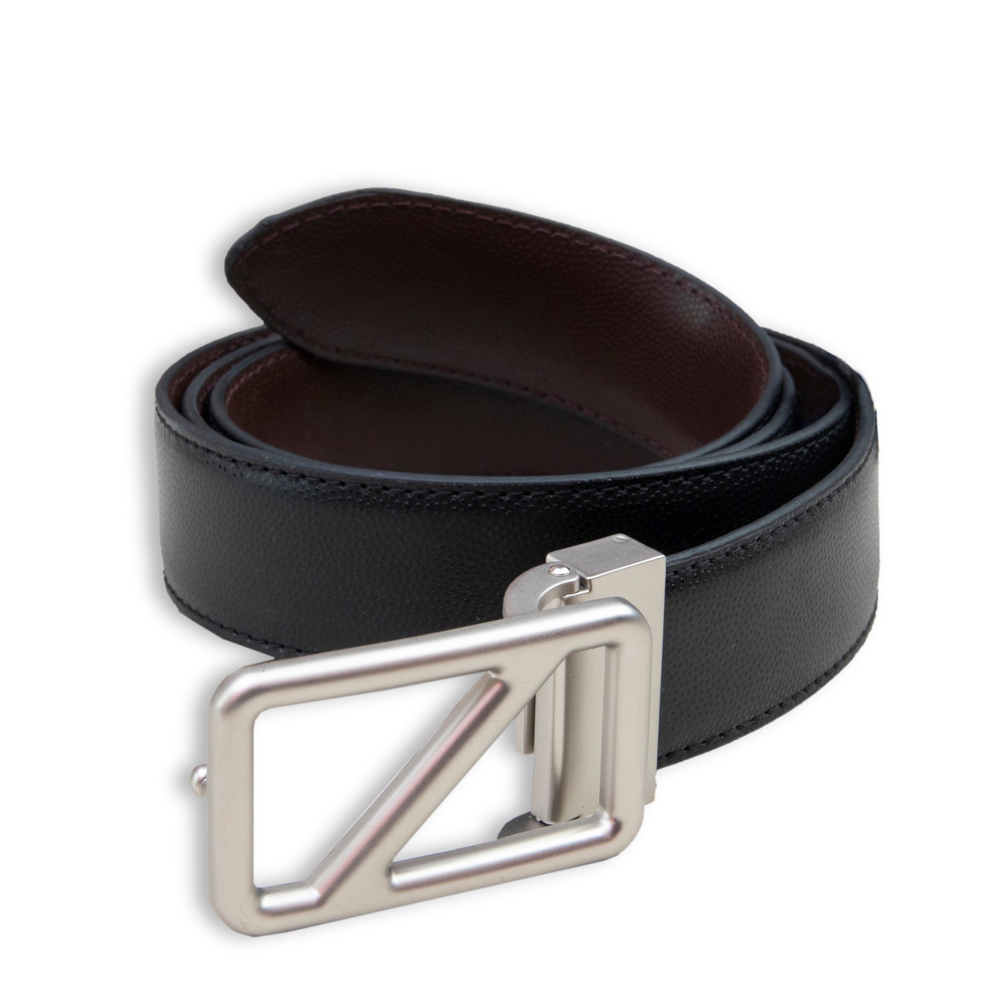Black Rectangular Buckle Belt
