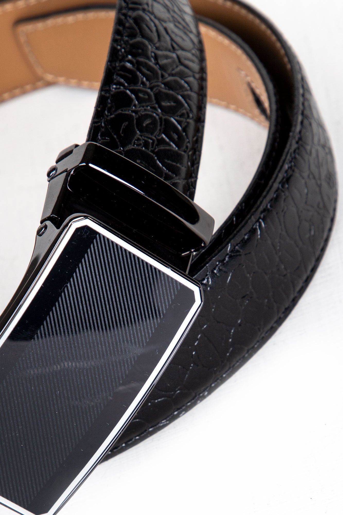 Obsidian Leather Belt