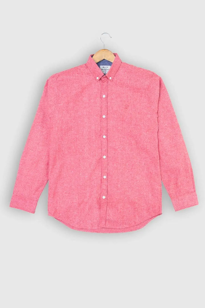 Pink Textured Woven Shirt - Equator Stores