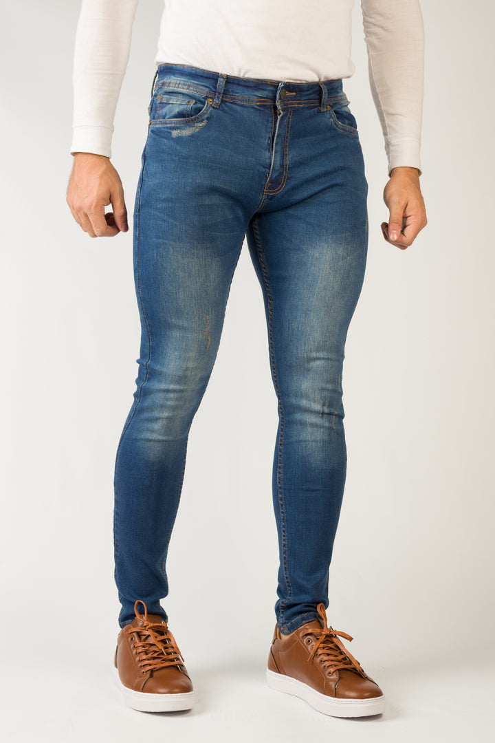 Skinny Fit Washed Jeans Equator