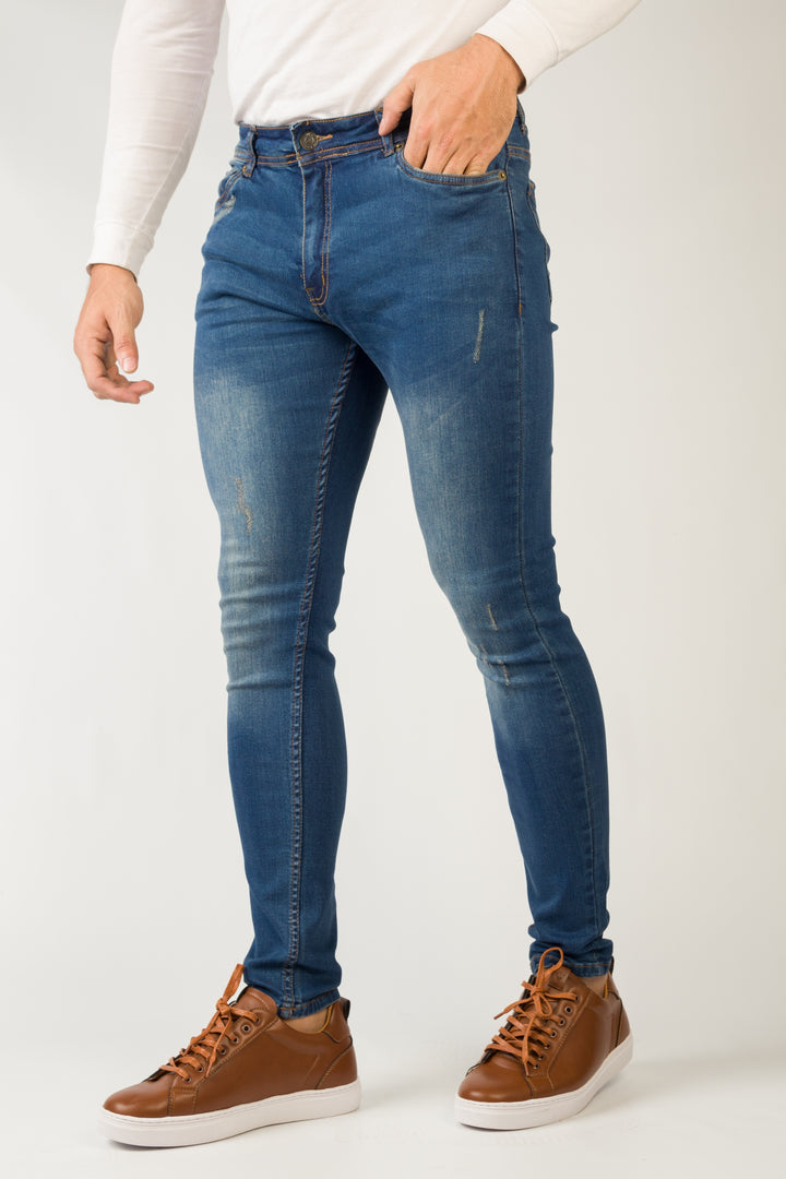 Skinny Fit Washed Jeans Equator