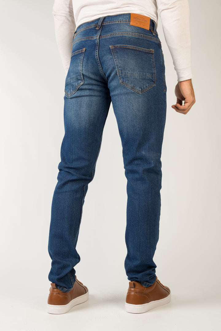 Slim Fit Faded Denim Jeans Equator