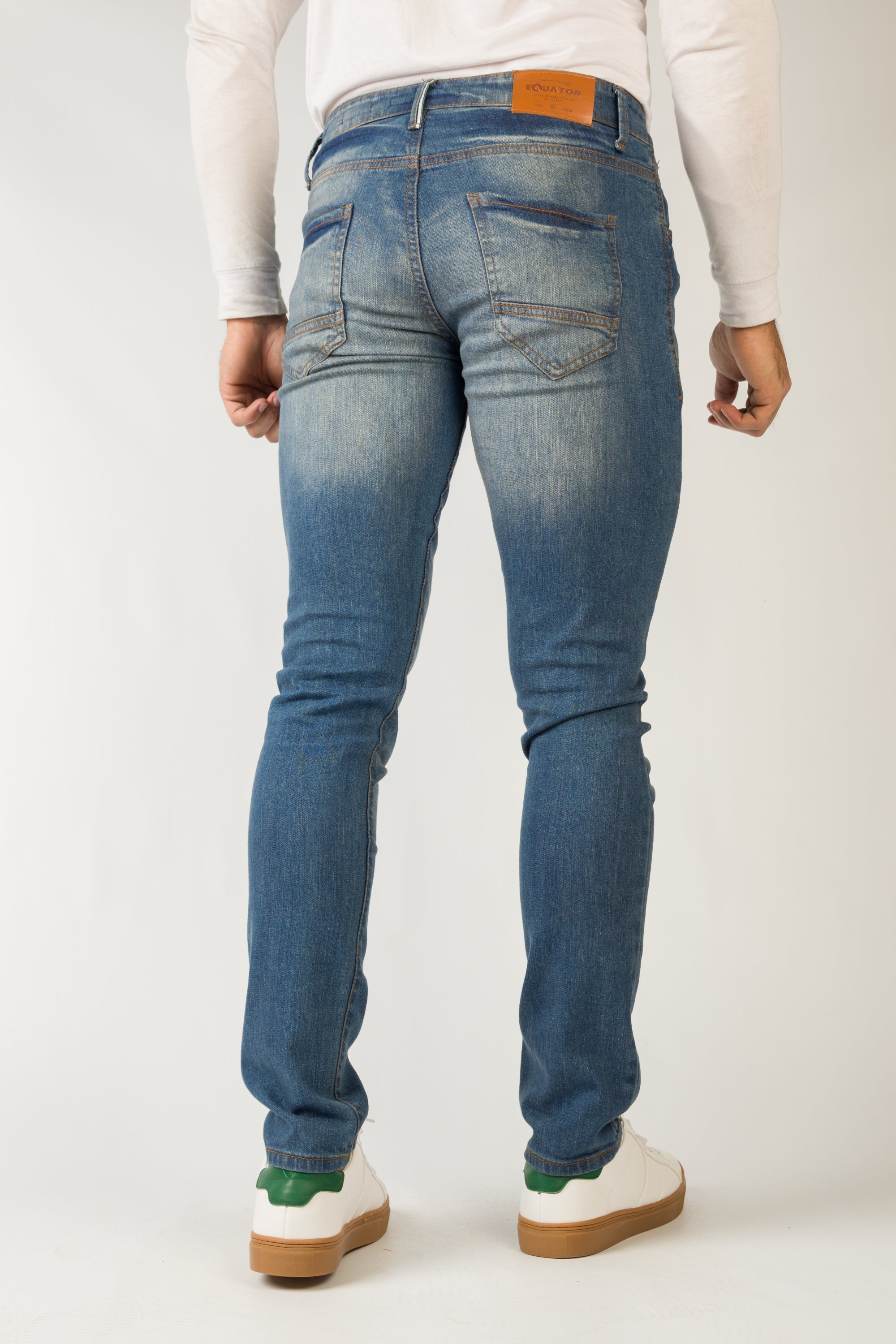 Smart Fit Faded Blue Jeans