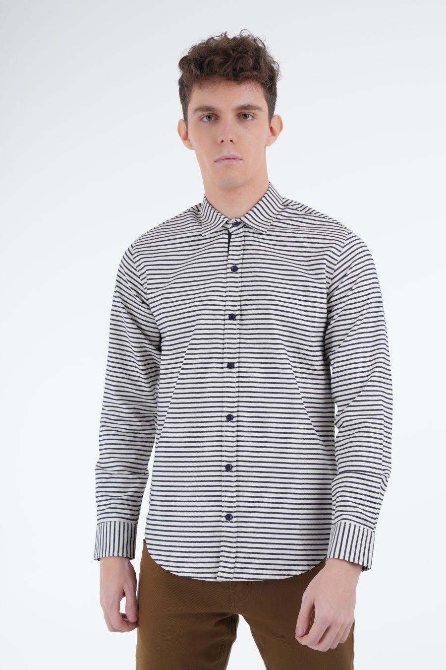 Off-White Striped Shirt – Equator Stores