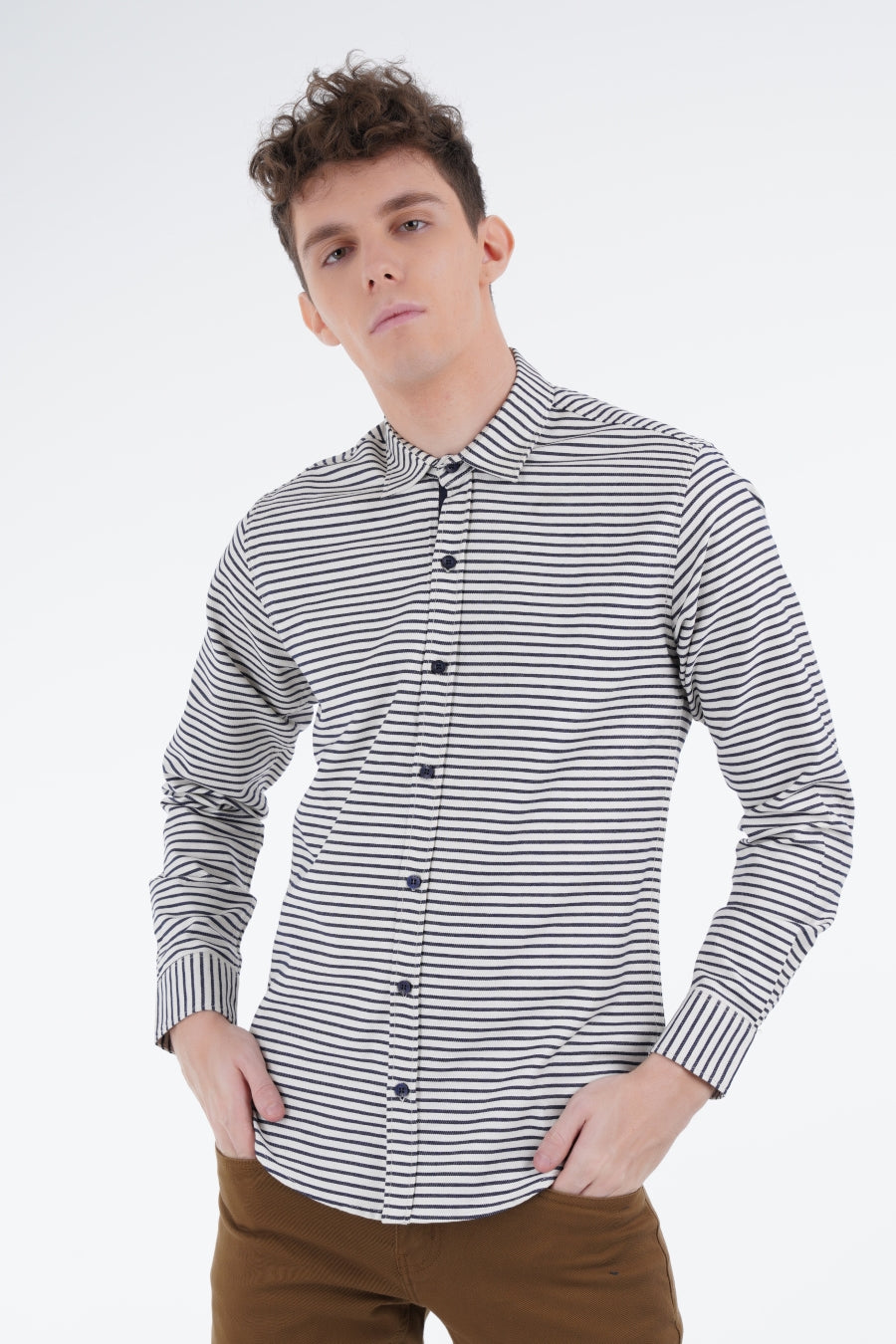 Off-White Striped Shirt