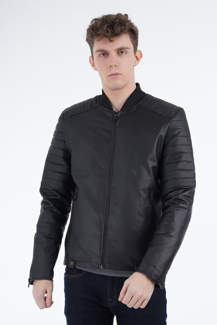 Quilted Biker Jacket Equator