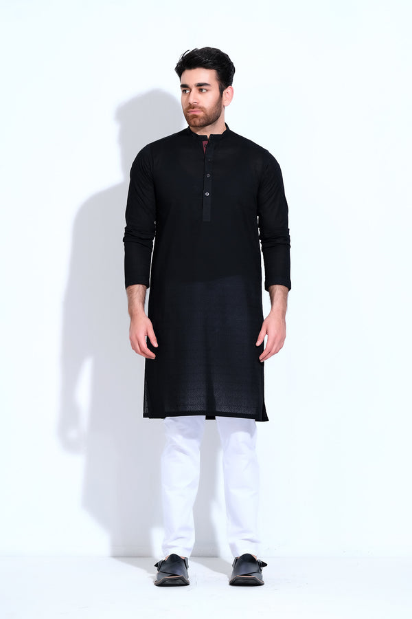 Black Gents Kurta