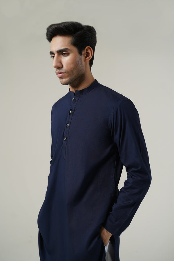 Navy Gents Kurta