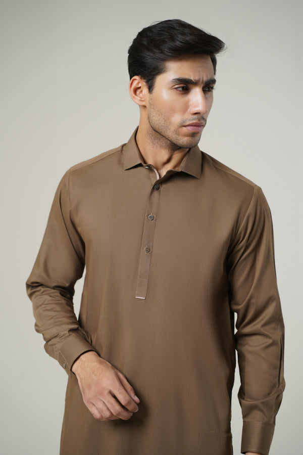 Brown Gents Kurta