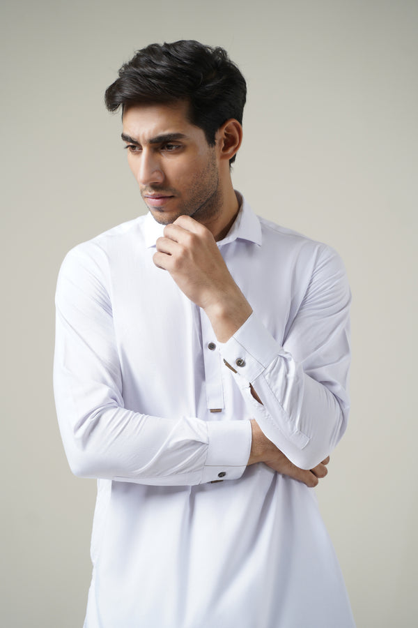 White Gents Kurta