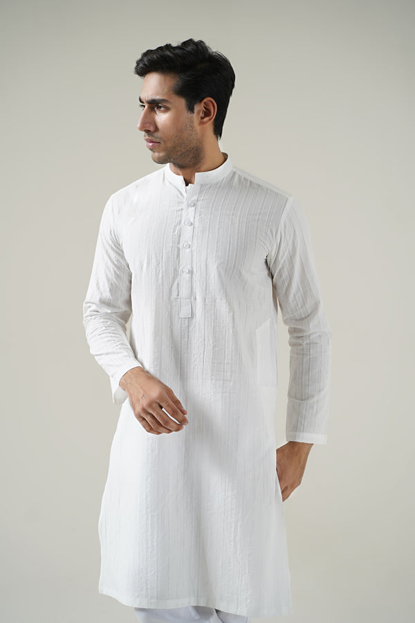 Dove White Kurta