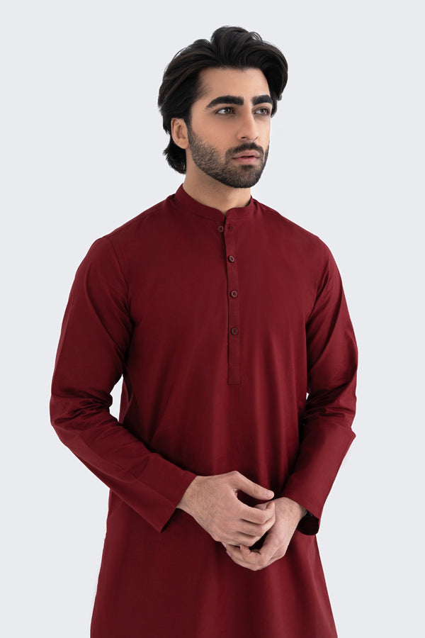 Traditional Maroon Kurta