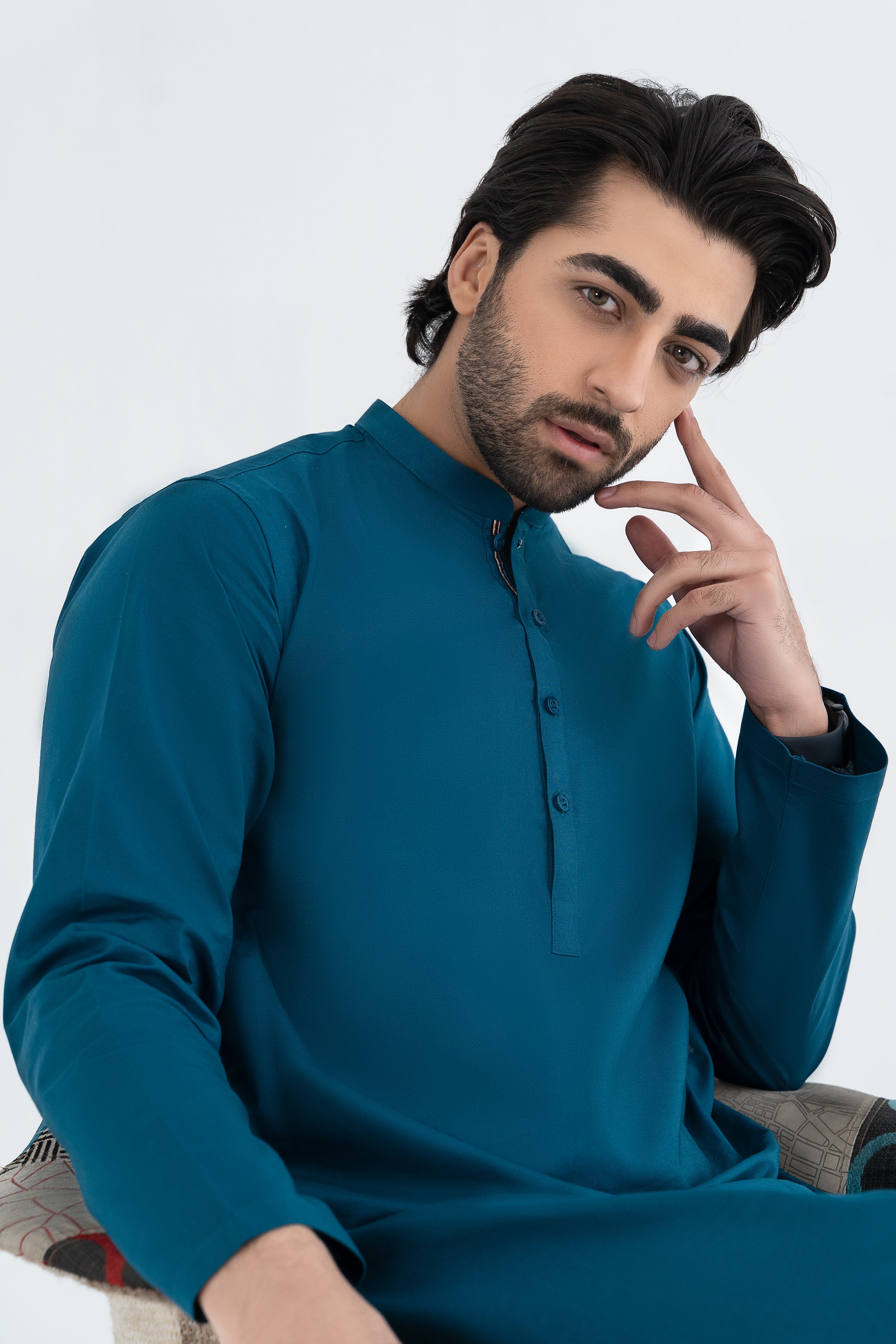 Teal Kurta Trouser