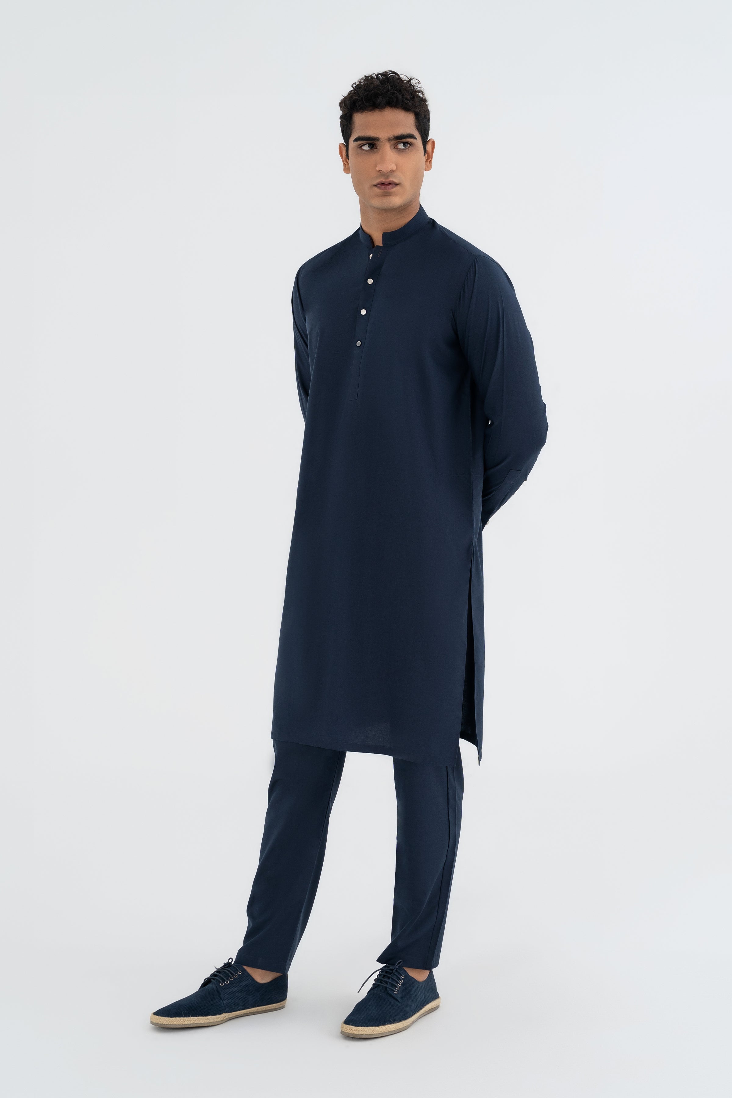 Navy Kurta Trouser