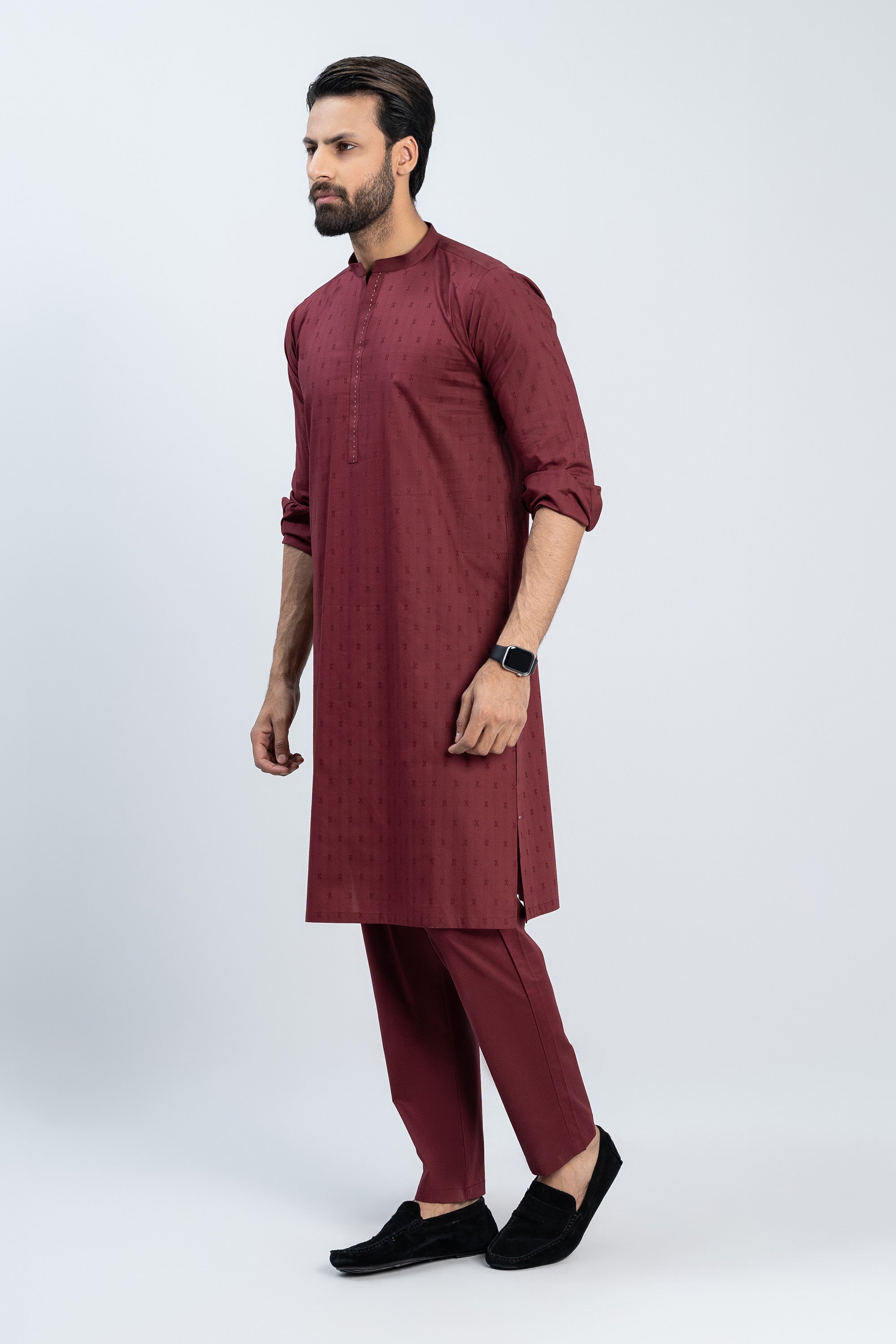 Maroon Kurta Trouser