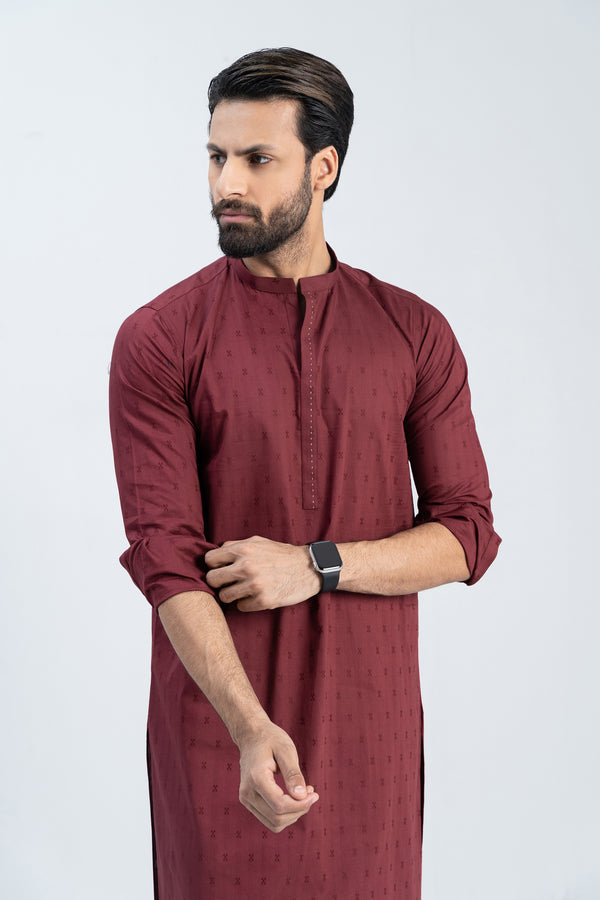 Maroon Kurta Trouser