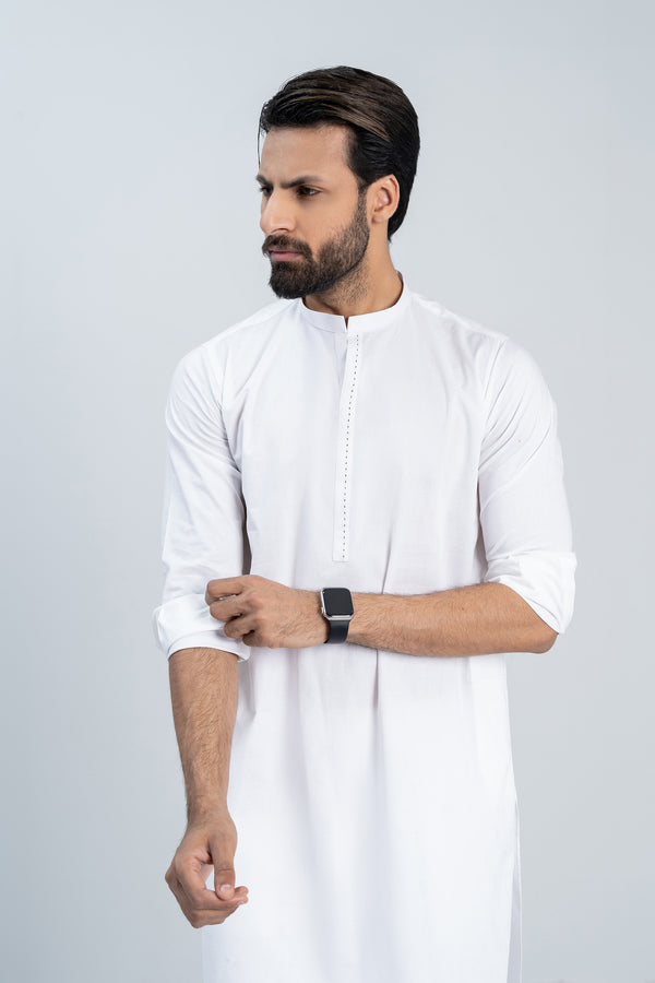 White Kurta Trouser