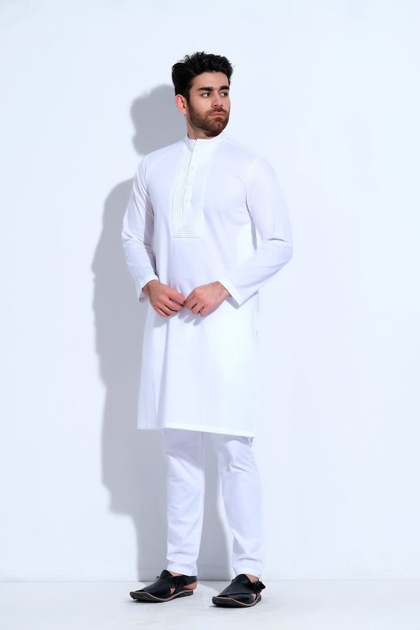 White Gents Kurta