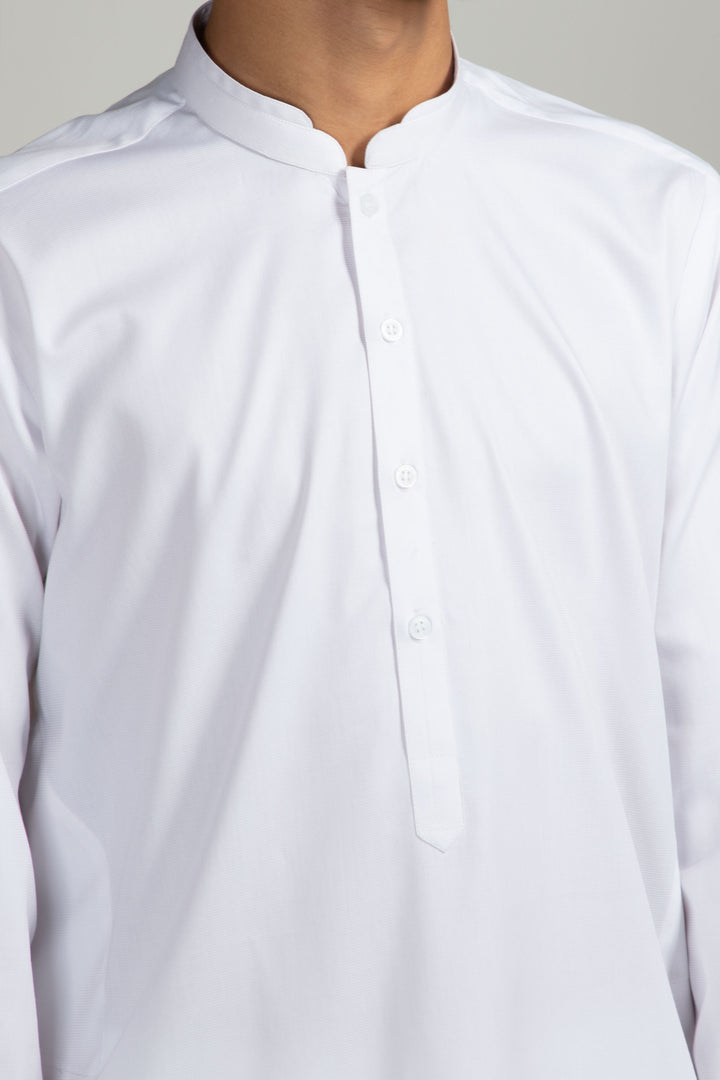 White Qaftaan Kurta Equator