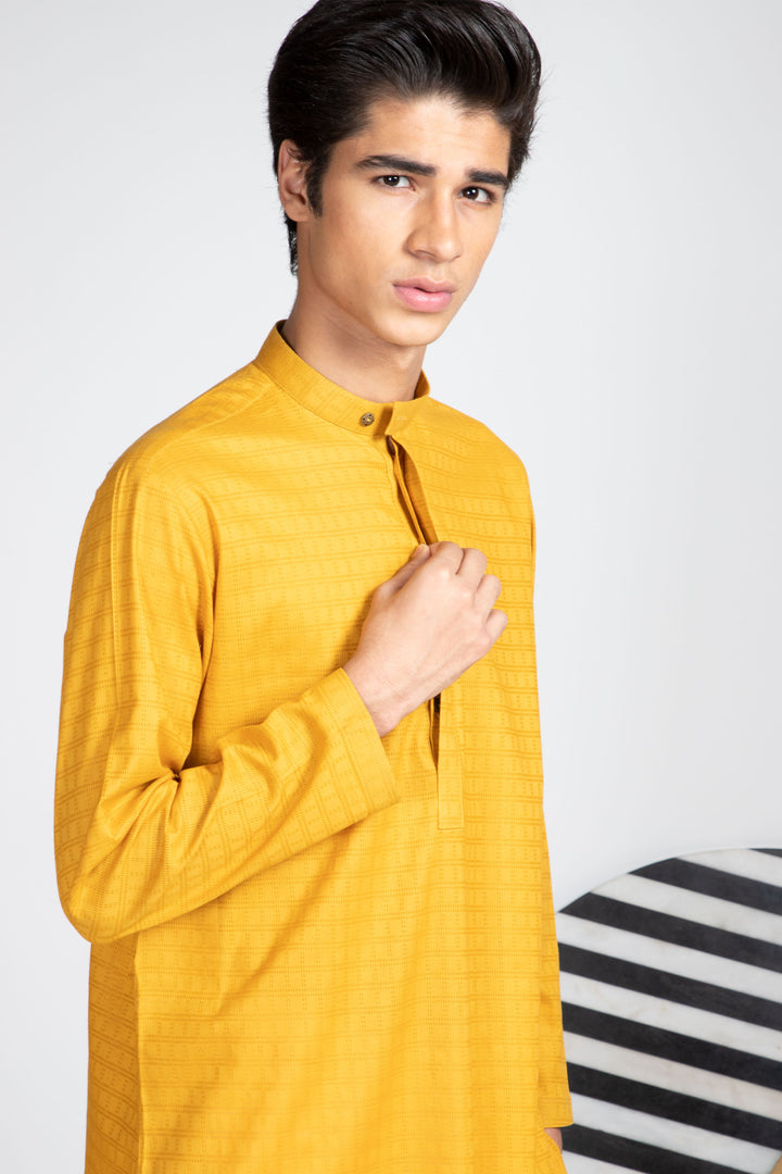 Amber Jacquard Kurta Equator