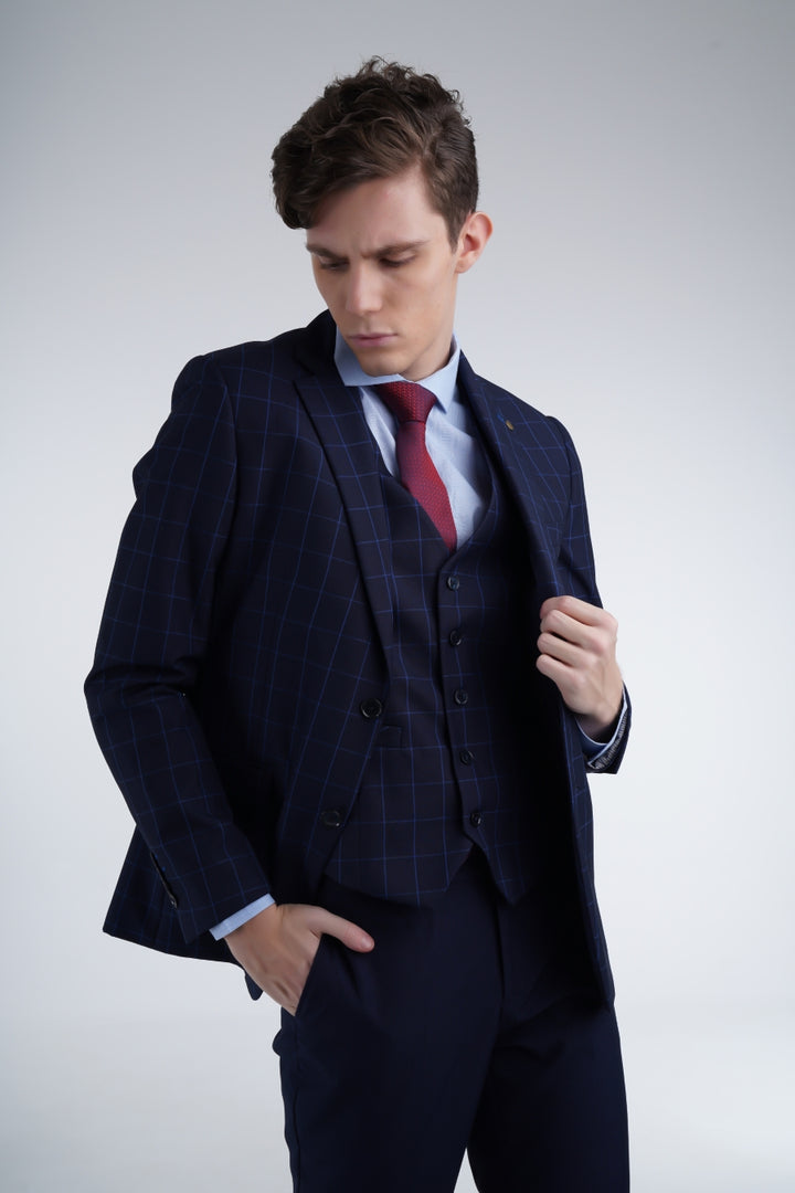 Athenian Pinstripe Suit Equator