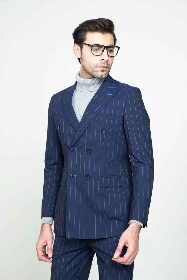 Blue Lined Suit-2Pcs Equator