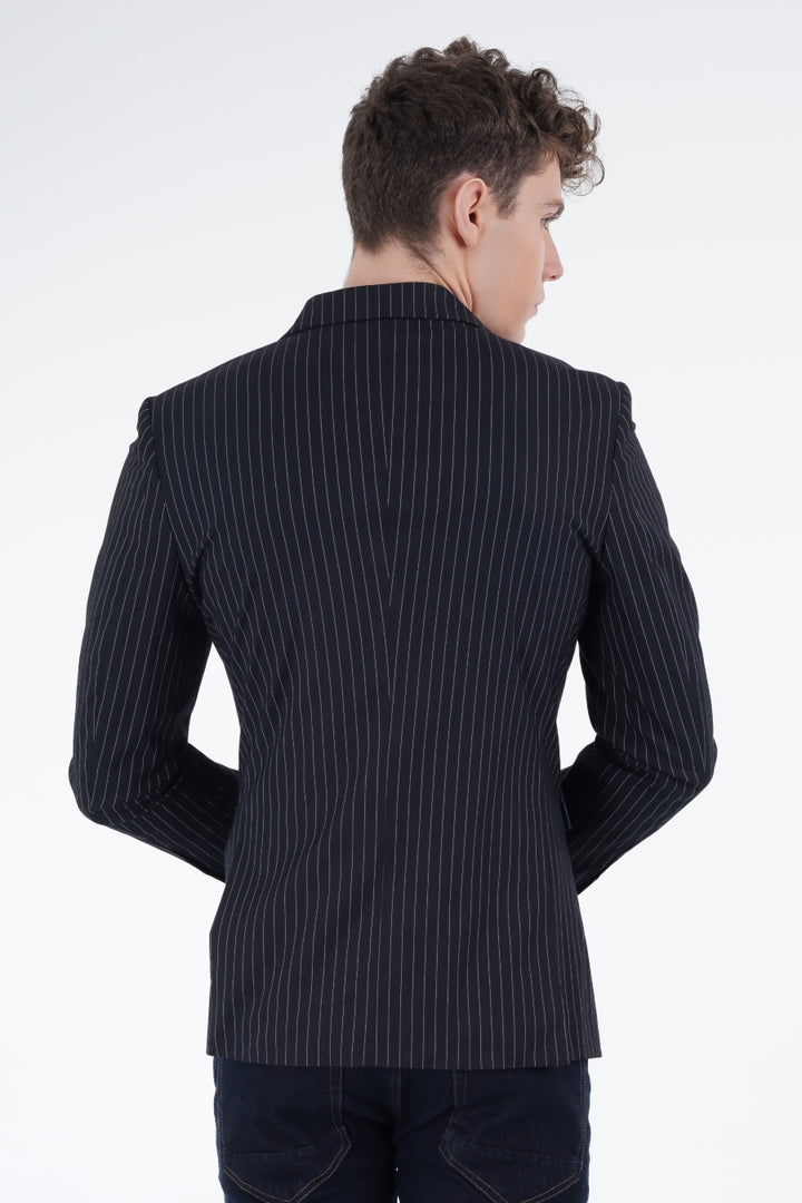 Striped Formal Coat Equator