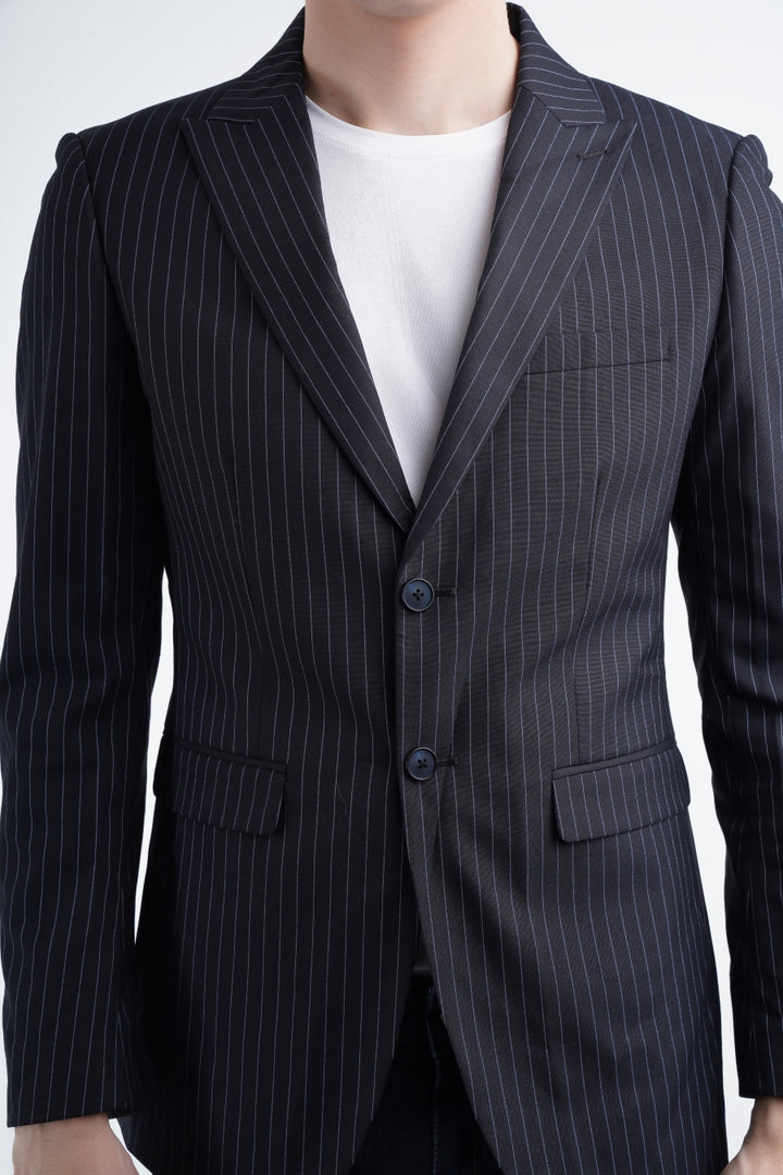 Striped Formal Coat Equator