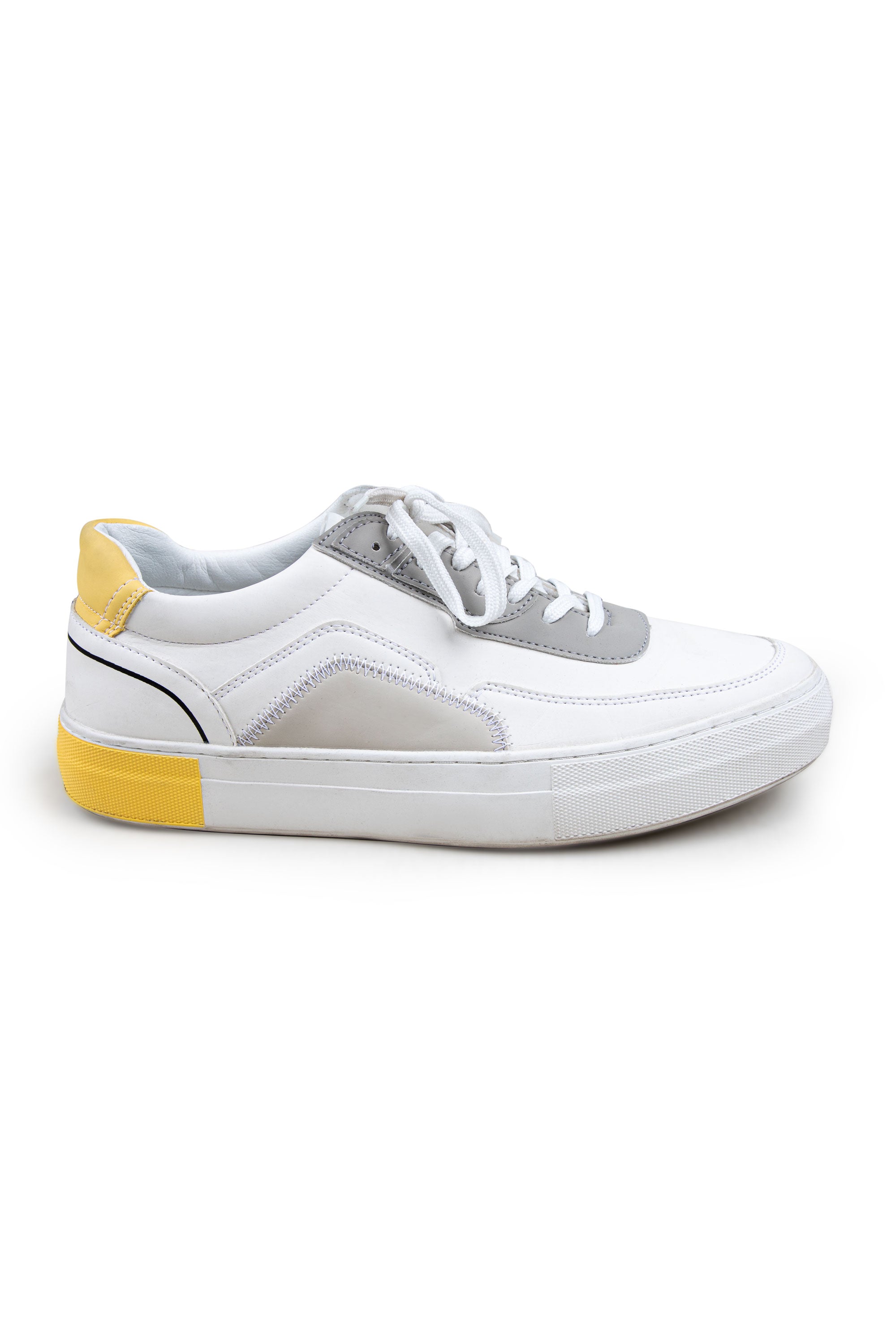 Yellow and Grey Sneakers