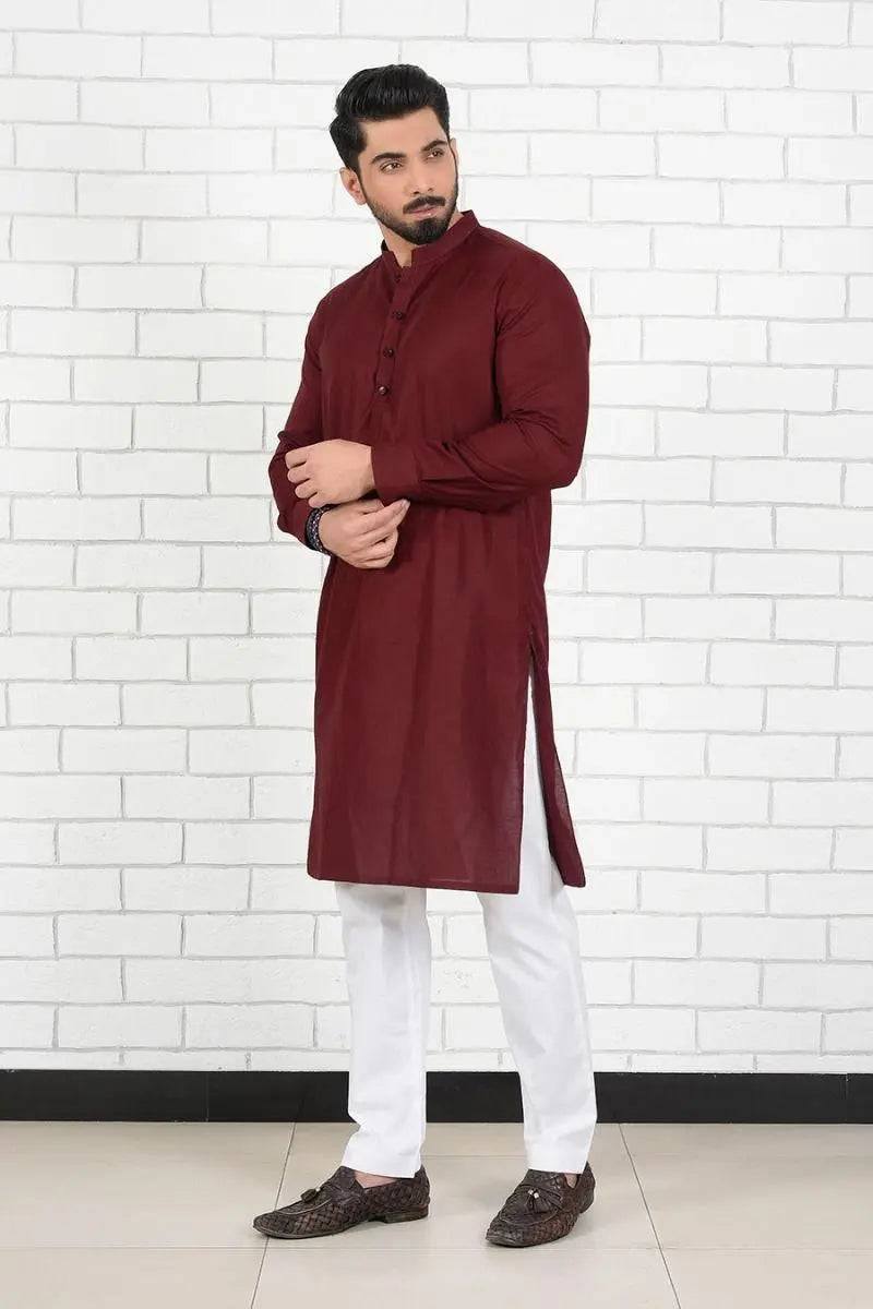 GARNET QAFTAAN KURTA - Equator Stores