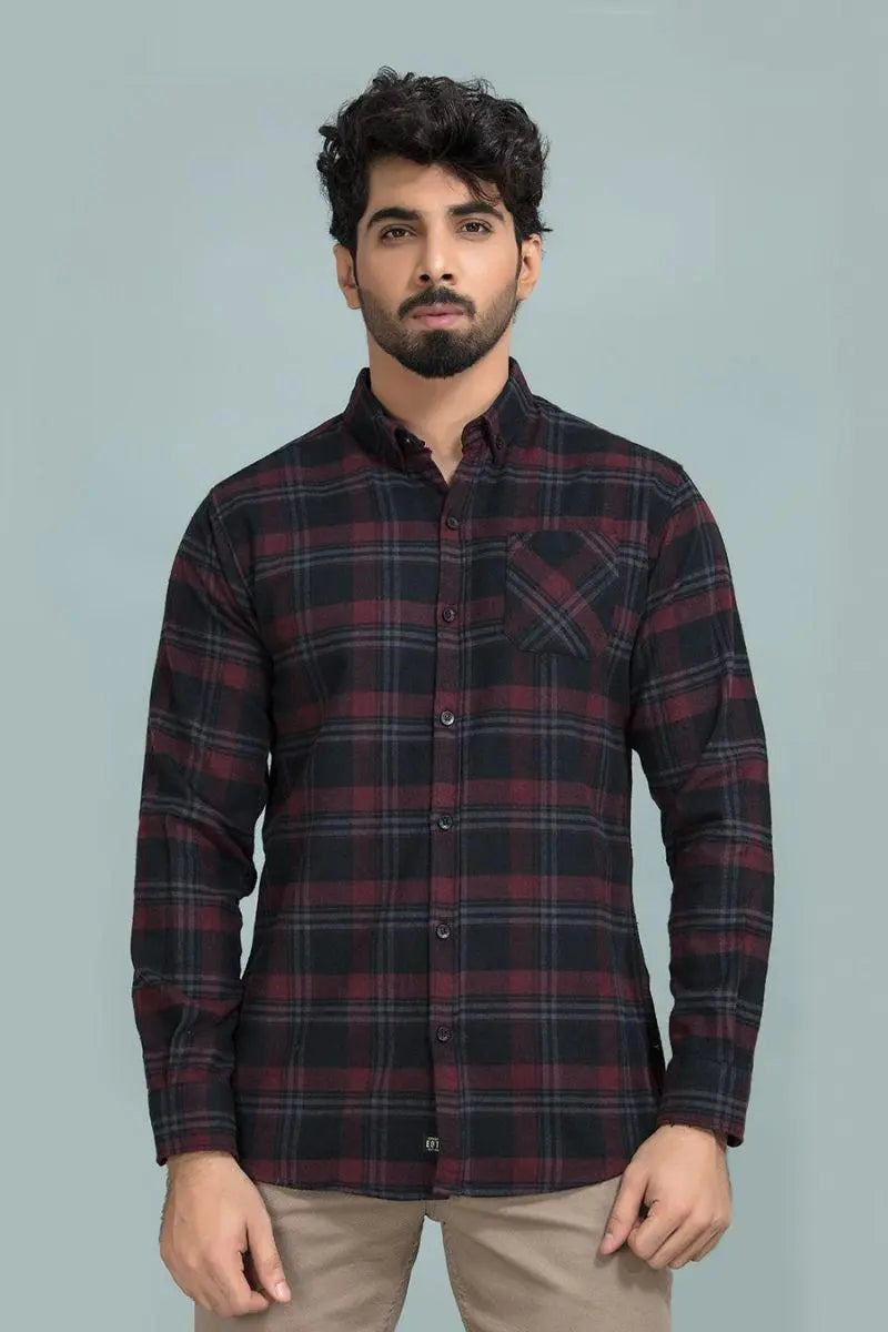 Black Checkered Shirt - Equator Stores