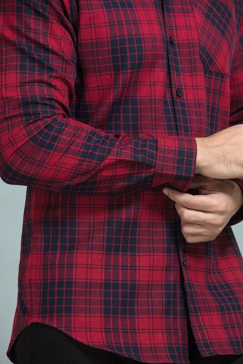 Red Box Check Wooven Shirt - Equator Stores