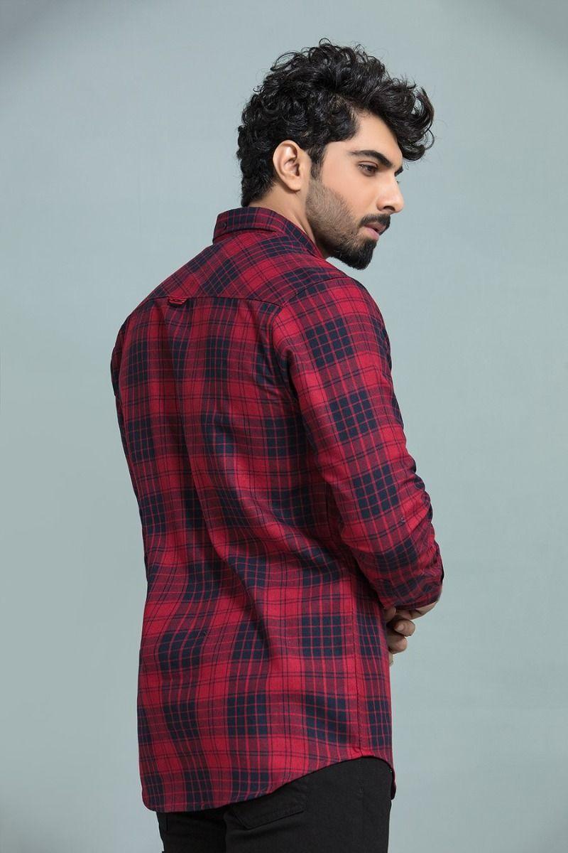 Red Box Check Wooven Shirt - Equator Stores