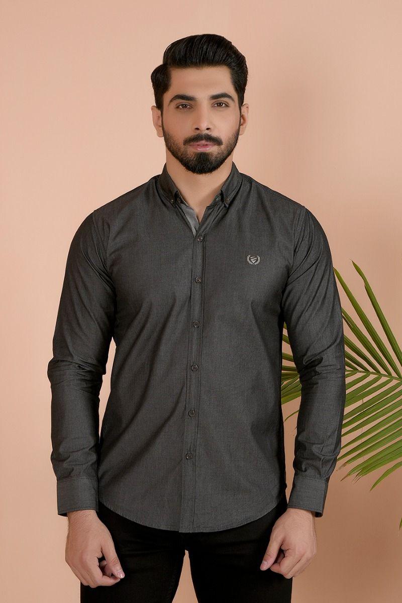 CHARCOAL SIGNATORY SHIRT - Equator Stores