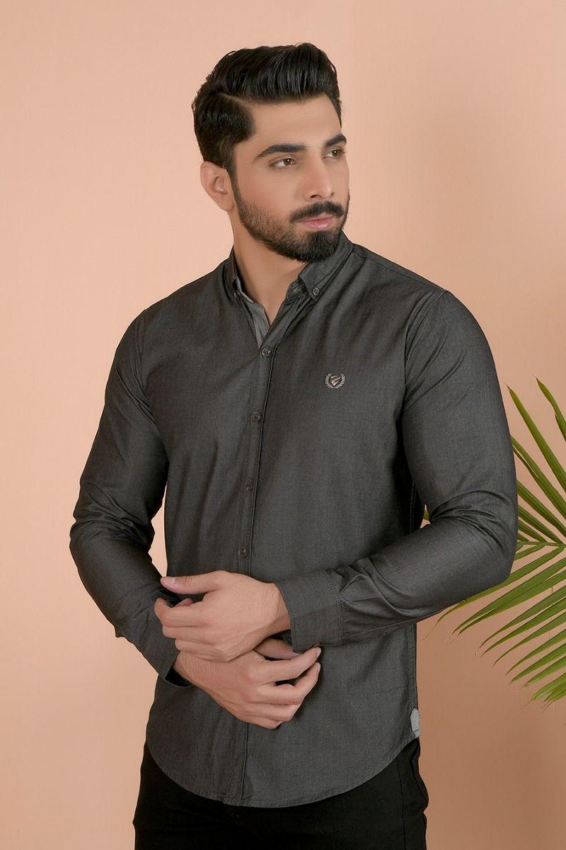 CHARCOAL SIGNATORY SHIRT - Equator Stores